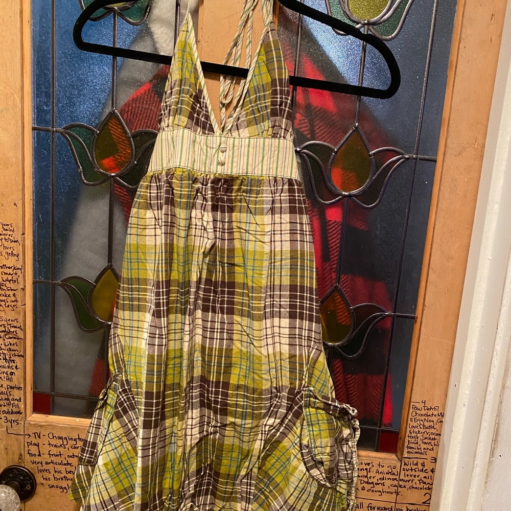 Summer plaid dress